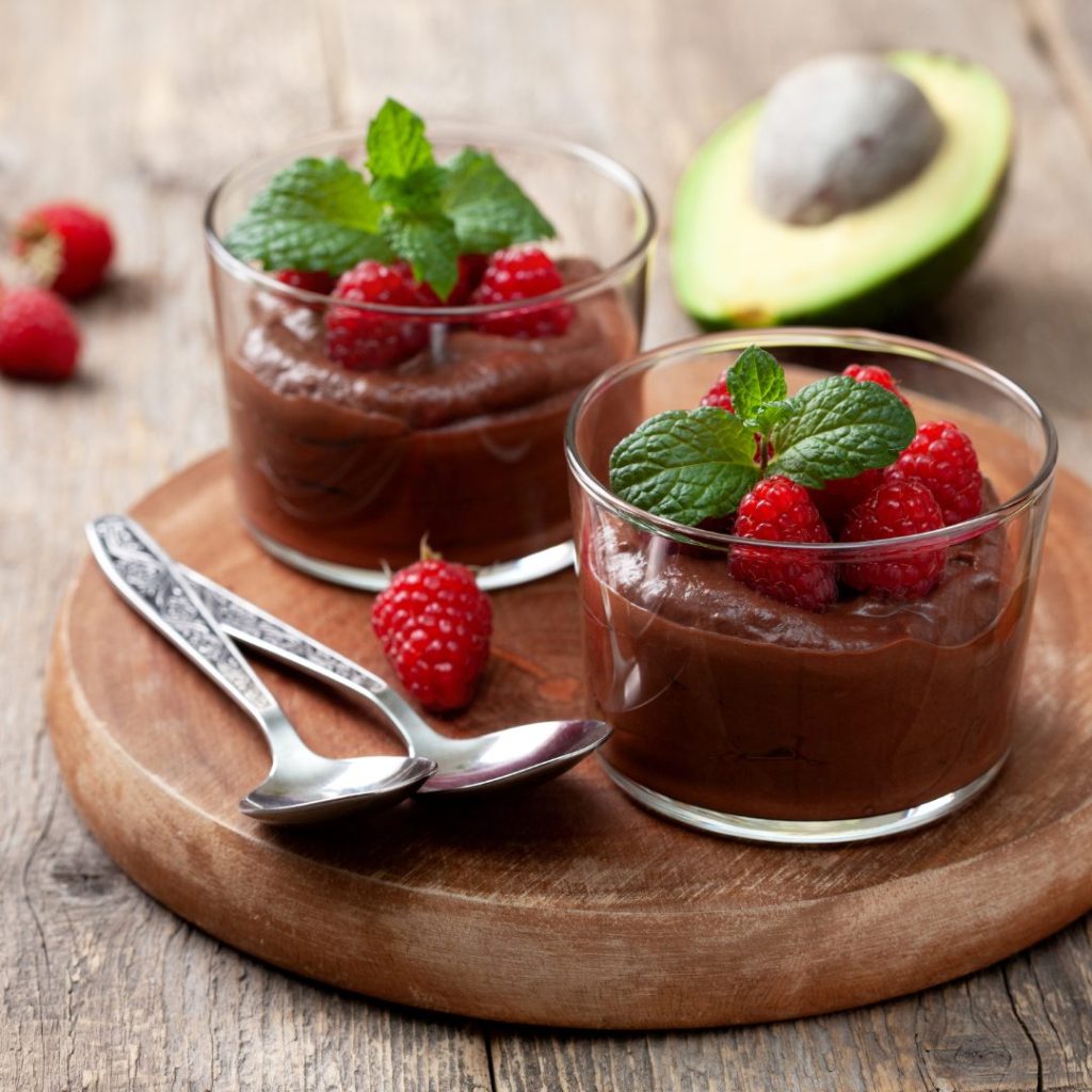 Chocolate avocado mousse