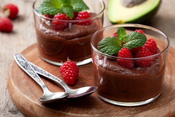 Chocolate avocado mousse